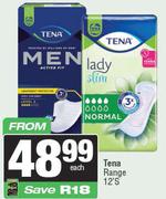 Tena Range 12's Each