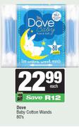 Dove Baby Cotton Wands-80's Each