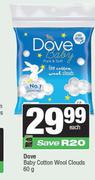 Dove Baby Cotton Wool Clouds-60g Each