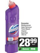 Domestos Multipurpose Stain Removal Thick Bleach Cleaner Assorted-750ml Each