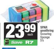 Spar Goodliving Scouring Sponge-5s Each