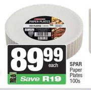 Spar Paper Plates-100s Each