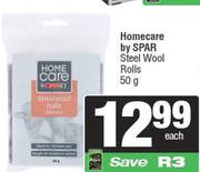 Homecare By Spar Steel Wool Rolls-50g Each