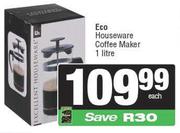 Eco Houseware Coffee Maker-1Ltr Each