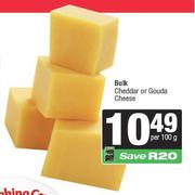Bulk Cheddar Or Gouda Cheese-Per 100g