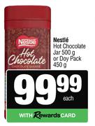 Nestle Hot Chocolate Jar 500g Or Doy Pack 450g