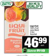 Liqui-Fruit 100% Fruit Juice Blend Assorted-2Ltr Each