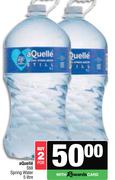 Aquelle Still Spring Water-For 2 x 5Ltr
