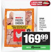 Spar Frozen Mixed Chicken Portions-4Kg
