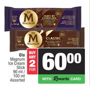 Ola Magnum Ice Cream Stick-For 2 x 90ml/100ml