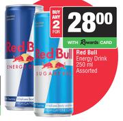 Red Bull Energy Drink Assorted-For 2 x 250ml