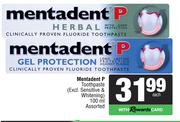 Mentadent P Toothpaste-100ml Each