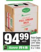 Fair Cape Long Life UHT Milk Assorted-6 x 1L