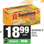 Sunshine D Brick-500g Each