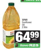 Spar Sunflower Oil-2L Each