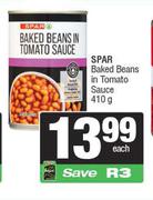 Spar Baked Beans In Tomato Sauce-410g Each