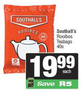 Southall's Rooibos Teabags-40s Each
