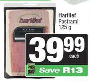 Hartlief Pastrami-125g Each