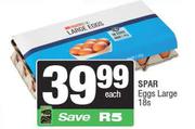 Spar Eggs Large-18s Each