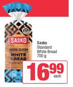 Sasko Standard White Bread-700g Each