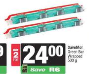 SaveMor Green Bar Wrapped-For 2 x 500g