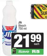 Jik Bleach-750ml Each