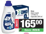 Omo Auto Liquid 1.5L Or Capsules 294ml-For 2