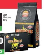 Bosveld Briquettes 3Kg & Fire Lighters 180g-Both For
