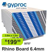 Gyproc Rhino Board 6.4mm 3.0m x 1.2m 50757