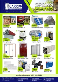 K Carrim Builders Mecca : Spring Fever (17 August - 21 September 2026)