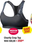 Charity Crop Top Medium Impact