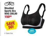 Moulded Sports Bra High Impact Seam-Free