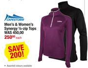 Capestorm Men's & Women's Synergy 1/4-Zip Tops-Each