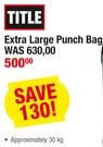 Title Extra Large Punch Bag