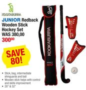 Kookaburra Junior Redback Wooden Stick Hockey Set