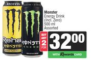 Monster Energy Drink Assorted-For 2 x 500ml
