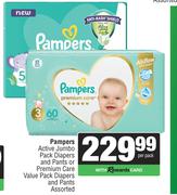 Pampers Active JP Diapers & Pants Or Premium Care VP Diapers & Pants