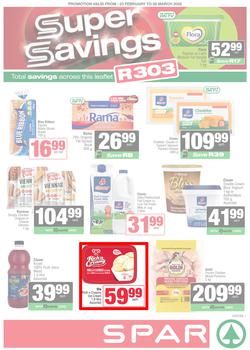 SPAR Inland : Super Savings (23 February - 08 March 2026), page 1