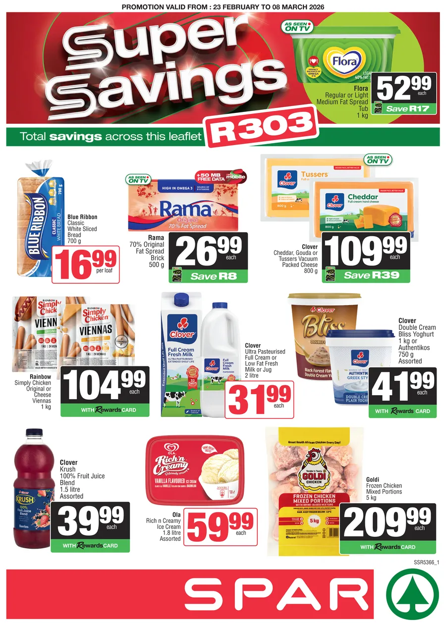 SPAR Inland : Super Savings (23 February - 08 March 2026)