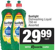 Sunlight Dishwashing Liquid Assorted-750ml