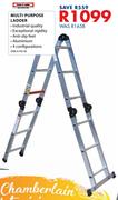 Castor & Ladder Multi Purpose Ladder SML4-HD-N