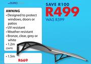 Durolite Awning 1.2m
