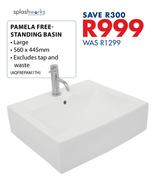 Splashworks Large Pamela Free Standing Basin 560X445mm