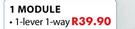 Major Tech 1 Module Light Switch 1-Lever 1-Way