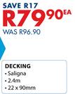 Decking Saligna 22 x 90mm-2.4m