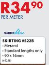Chamber Value Skirting #S22B Meranti-90 x 16mm Per M