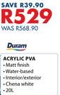 Duram Acrylic PVA-20Ltr