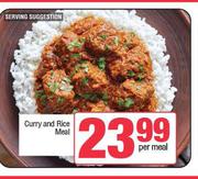 Curry And Rice Meal-Per Meal