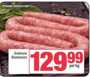 Grabouw Boerewors-Per kg