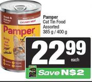 Pamper Cat Tin Food Assorted-385g/400g Each